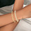 Braccialetti placcati compatibili con braccialetti elastici da donna alla moda 4