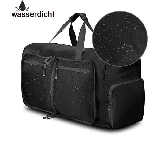 Πακέτο τσάντα ταξιδιού Duffel, 85L με αφαιρούμενο ιμάντα ώμου, συμπαγής όταν διπλώνετ 1