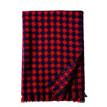 Schals für Damen im Winter, kuscheliger, warmer Winter- und Herbstschal, stylischer, weicher, grob gewebter Karoschal, Stola/Cape