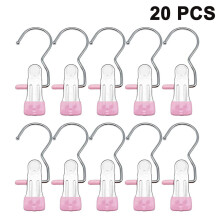 20 stuks laarzenhangers, wasknijpers, roestvrijstalen hangers, geschikt voor sokken, handdoeken, ondergoed, hoeden, sjaals, broeken
