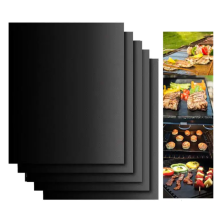 Grillimatot ulkogrilliin, grillimatot tarttumattomat 5 kpl:n sarja BBQ-grillimattoja leivontamattoja teflongrillitarvikkeet grillityökalut u