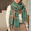 Cachecol de inverno clássico e macio com toque de cashmere. Cachecol xadrez clássico e quente. Xale. 5