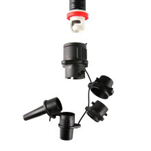 Adaptador de alta eficiencia de inflado, a prueba de fugas, compatible con boquillas de bomba inflables, boquillas de bomba SUP de conexión