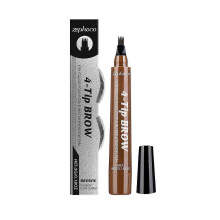 Waterproof Brown Four-Prong Eyebrow Pencil  Natural, Sweat-Proof, Easy to Use, Nourishing Formula for Flawless, Defined Brows  5g