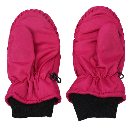 Luvas infantis de inverno para esqui, impermeáveis e seguras, com design simples e moderno.