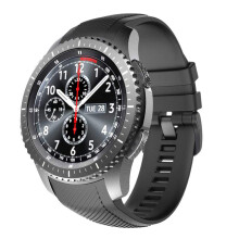 Armband kompatibelt med Samsung Gear S3 Classic/Frontier, 22 mm silikonarmband för klockarmband kompatibelt med Gear S3 Classic/S3 Frontie