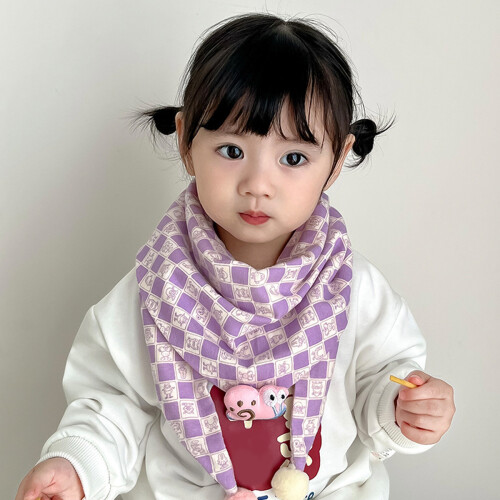 Μωρό γλυκό κασκόλ συμβατό με κασκόλ παιδιά μαντήλι λαιμού κινουμένων σχεδίων πα 1