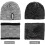 Conjunto de gorro e cachecol de tricô quentinho, gorro estilo caveira, protetor de pescoço, gorro e cachecol com forro de lã grossa, present 3