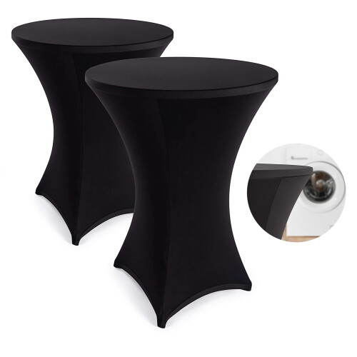 Capa elástica compatível com capas de mesa de bar - capa de mesa de bar elegante compatível com mesa de bistrô antracite 2