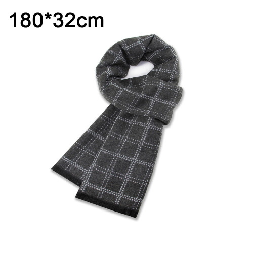 Bufanda de cuadros con flecos. Bufanda larga de algodón suave. Compatible con hombres. 1