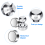 Gancho decorativo e ímã, compatível com seu espaço com ímã potente, formato cônico ergonômico. 2