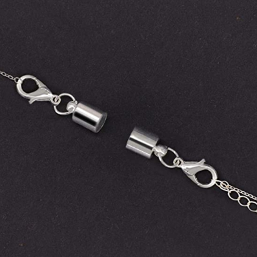 Fechos magnéticos elegantes para joias, extensores de corrente simples e estilosos compatíveis com pulseiras e colares. 2