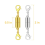 Fechos magnéticos elegantes para joias, extensores de corrente simples e estilosos compatíveis com pulseiras e colares. 5