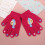 Luvas infantis, luvas de inverno de tricô, luvas elásticas com dedos completos, compatíveis com meninos e meninas. 4