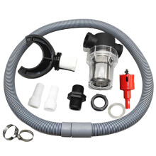Rain Barrel Diverter Kit for 75mm Downspout, Filtered Water Capture and Overflow Prevention Rainwater Collection System