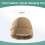 Gorro feminino de inverno em algodão com enchimento de plumas, leve e térmico. 2