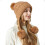 Γυναικεία χειμωνιάτικα καπέλα Sherpa Beanie με πλεκτά αυτιά, περουβιανά καλύμματα αυτ 5