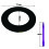 Anillo protector de pared para diana Winmau, color negro liso. 4