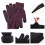 Gebreide thermische handschoenen, antislip touchscreen handschoenen van wol 3