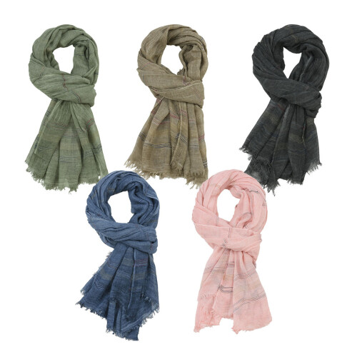 Herren-Baumwollschal für Herbst und Winter, Herren-Halstuch, Basic-Schal 2