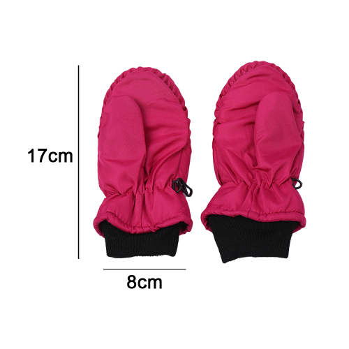 Luvas infantis de inverno para esqui, impermeáveis e seguras, com design simples e moderno. 1