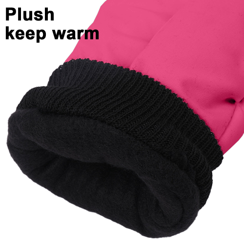 Luvas infantis de inverno para esqui, impermeáveis e seguras, com design simples e moderno. 2