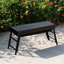 Portable Charcoal Grill, Folding Stainless Steel BBQ Grill for Camping, Travel, Garden and Parties