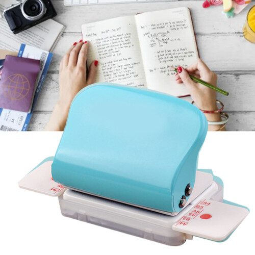Office & School Mini Book Binding Machine 6 Hole Coil Binder Green Colour 2