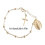 Adjustable Religious Beaded Bracelet With Crosses And-silver 4