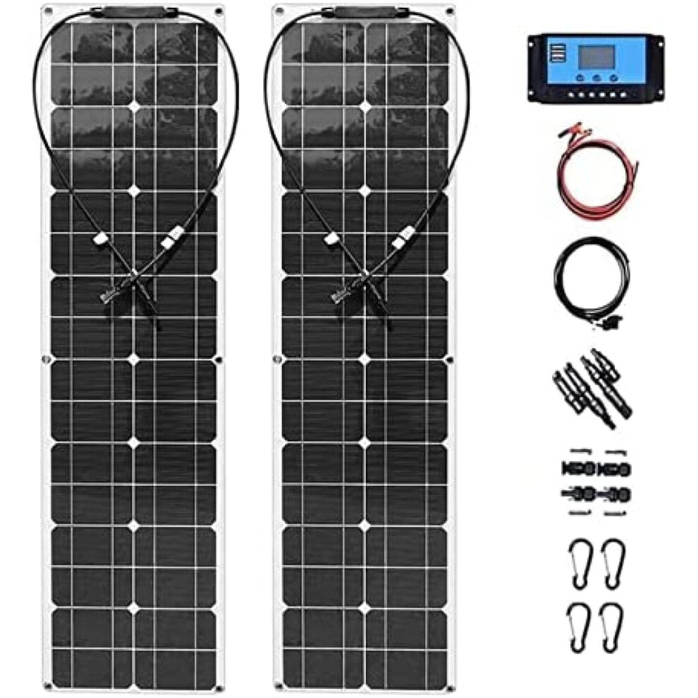 400W Solar Panel Kit With 40A Controller, 2X200w Monocrystalline Panels For Home Rv Camping 9771547686217