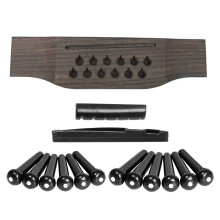 Acoustic Guitar Bridge Saddle Set for 12 String – Improved Tone Clarity, Easy DIY Installation, Durable Design
