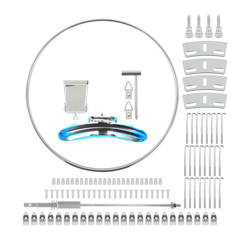 Banjo Hooks and Nuts Set for Precise Tension Adjustment, Durable Metal Replacement Parts, Silver