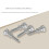 Banjo Hooks and Nuts Set for Precise Tension Adjustment, Durable Metal Replacement Parts, Silver 4
