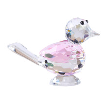 Decorative Crystal Bird Figurine for Women Bird Lover-Pink
