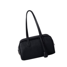 Luxurious Shoulder Bag PU Underarm Bags Work Handbag For-Black