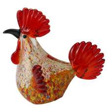 Substance en verre de figurine Chanticleer idéale pour-Coloré