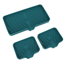 Green Silicone Soap Dish - Sink Deflector Holder