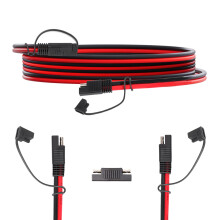 SAE Extension Cable 15FT 12AWG Quick Disconnect SAE to SAE Connector for RV Battery Solar Panel