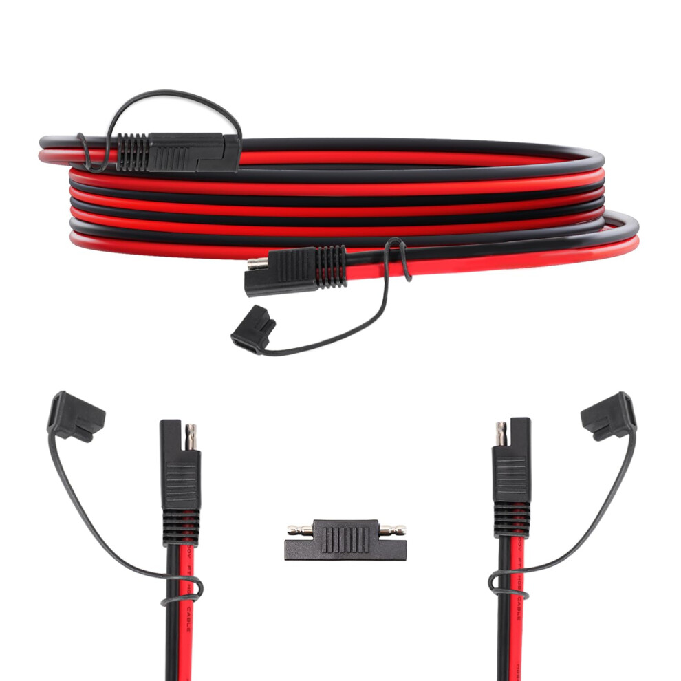 Sae Extension Cable 15Ft 12Awg Quick Disconnect Sae To Sae Connector For Rv Battery Solar Panel 9073542168874