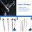4 String Bass Guitar Replacement Strings Set, Durable Stainless Steel for Bright Clear Tone 4