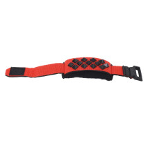 Red Guitar String Dampener Strap, Adjustable Noise Reduction Fret Silencer with Soft Touch and Decorative Rivets