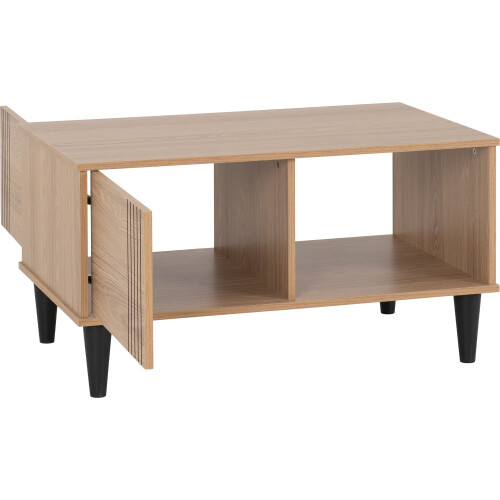 Seconique Tessa 1 Door Coffee Table - Natural Oak Effect 2