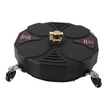 13 Inch Pressure Washer Surface Cleaner with Wheels, Stainless Steel 2500 PSI Attachment for Driveway and Patio