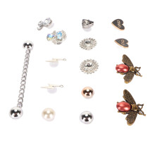 ESH2035 Metal Hole Shoes Decoration for Women
