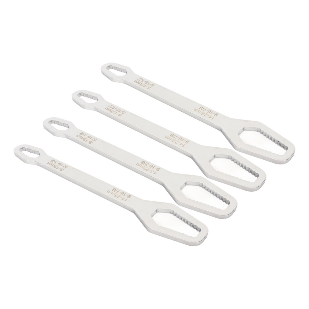 Self Tightening Wrench60hrc 8-13Mm/14-22Mm Silver 3581393493800