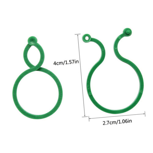 200pcs Reusable Gourd Shape Plant Support Clips Gentle Secure Adjustable Garden Ties 1