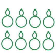 200pcs Reusable Gourd Shape Plant Support Clips Gentle Secure Adjustable Garden Ties