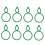 200pcs Reusable Gourd Shape Plant Support Clips Gentle Secure Adjustable Garden Ties 1