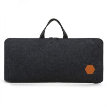 Mechanical Keyboard Carrying Case 104 Keys Felt Sleeve Dark Grey Dust‑Resistant Protective Bag