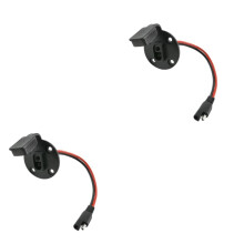2pcs SAE Extension Cable Set for Solar Panel Battery and Automotive Applications, Matched Pair Design